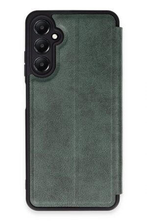 Samsung Galaxy A55 5G Kılıf Flip Cover - Koyu Yeşil-(5796)