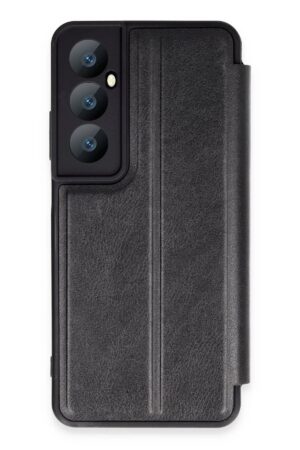 Realme C65 Kılıf Flip Cover - Siyah-(5796)