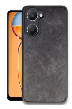 Vivo Y18 Kılıf Aras Deri Kapak - Siyah-(5796)