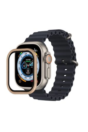 Apple Watch Ultra 49mm Alüminyum Kasa Cam Ekran Koruyucu - Yıldız Işığı-(5796)