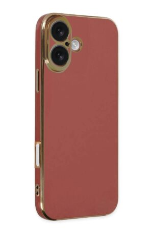 iPhone 16 Kılıf Volet Silikon - Kırmızı-(5796)