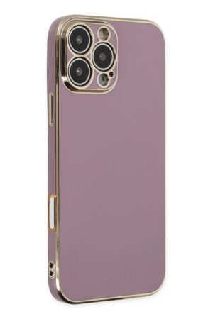 iPhone 16 Pro Kılıf Volet Silikon - Mor-(5796)