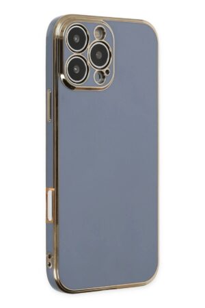 iPhone 16 Pro Max Kılıf Volet Silikon - Mavi-(5796)