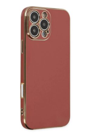 iPhone 16 Pro Max Kılıf Volet Silikon - Kırmızı-(5796)