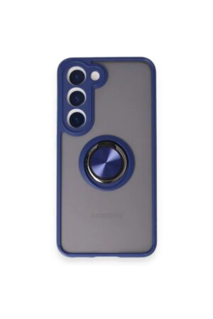 Samsung Galaxy M15 Kılıf Montreal Yüzüklü Silikon Kapak - Lacivert-(5796)