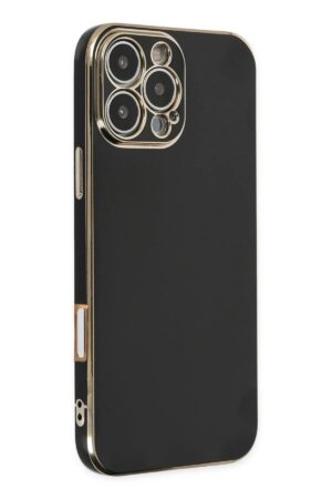 iPhone 16 Pro Max Kılıf Volet Silikon - Siyah-(5796)