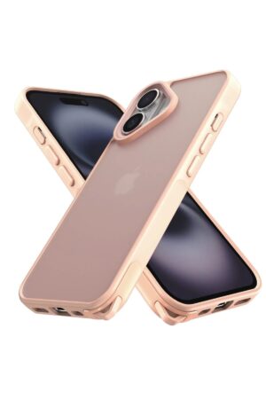 iPhone 16 Kılıf Elegant Kapak - Pudra-(5796)
