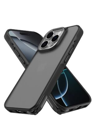 iPhone 16 Pro Max Kılıf Elegant Kapak - Siyah-(5796)