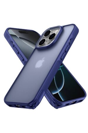 iPhone 16 Pro Kılıf Elegant Kapak - Lacivert-(5796)