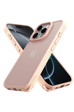 iPhone 16 Pro Kılıf Elegant Kapak - Pudra-(5796)