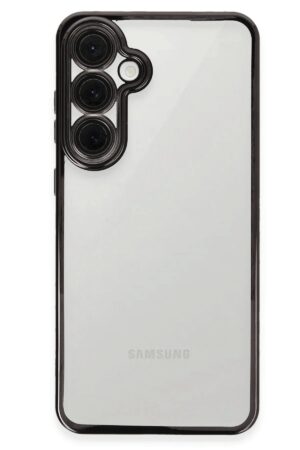 Samsung Galaxy S24 FE Kılıf Lensli Silikon - Siyah-(5796)