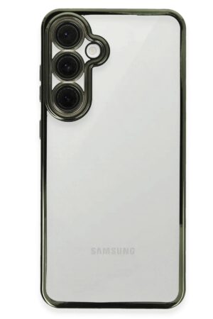 Samsung Galaxy S24 FE Kılıf Lensli Silikon - Yeşil-(5796)