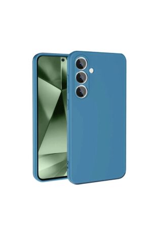 Samsung Galaxy S24 FE Kılıf Nano içi Kadife Silikon - Mavi-(5796)