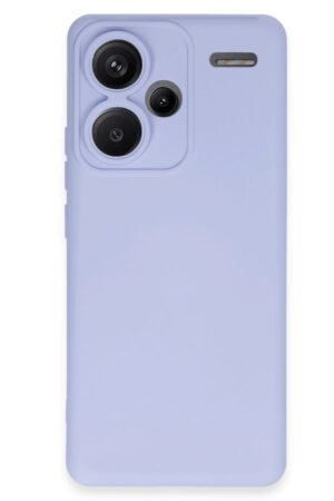 Xiaomi Redmi Note 13 Pro Plus Kılıf Nano içi Kadife Silikon - Lila-(5796)