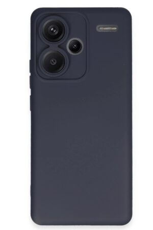 Xiaomi Redmi Note 13 Pro Plus Kılıf Nano içi Kadife Silikon - Lacivert-(5796)