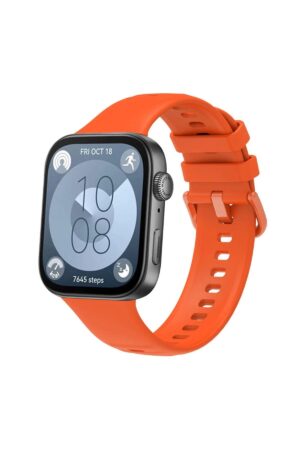 Huawei Watch Fit 3 Klasik Kordon - Turuncu-(5796)