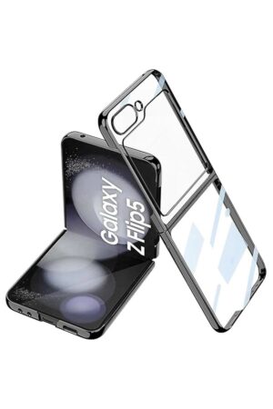Samsung Galaxy Z Flip 5 Kılıf Fold Element Kapak - Siyah-(5796)