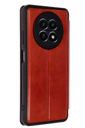 Realme 12 5G Kılıf Flip Cover - Kırmızı-(5796)