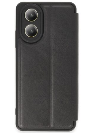 Oppo A38 Kılıf Flip Cover - Siyah-(5796)