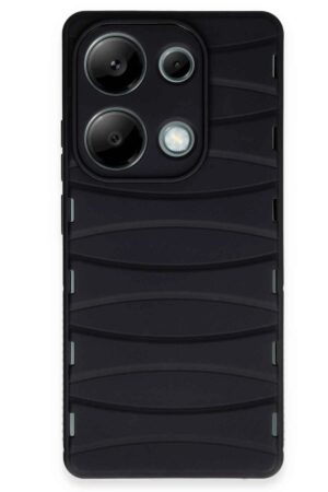 Xiaomi Redmi Note 13 Pro 4G Kılıf Bibercas Silikon Kapak - Siyah-(5796)