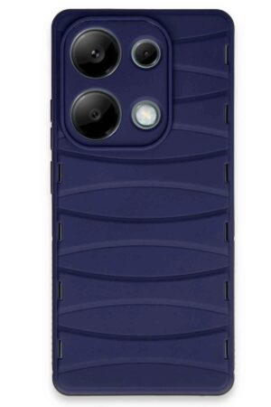 Xiaomi Redmi Note 13 Pro 4G Kılıf Bibercas Silikon Kapak - Lacivert-(5796)