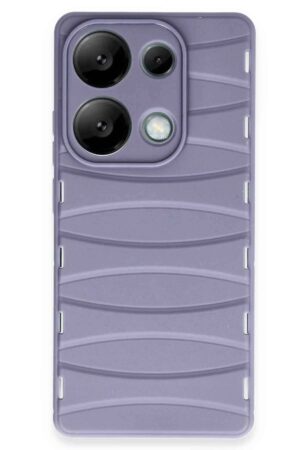 Xiaomi Redmi Note 13 Pro 4G Kılıf Bibercas Silikon Kapak - Lila-(5796)