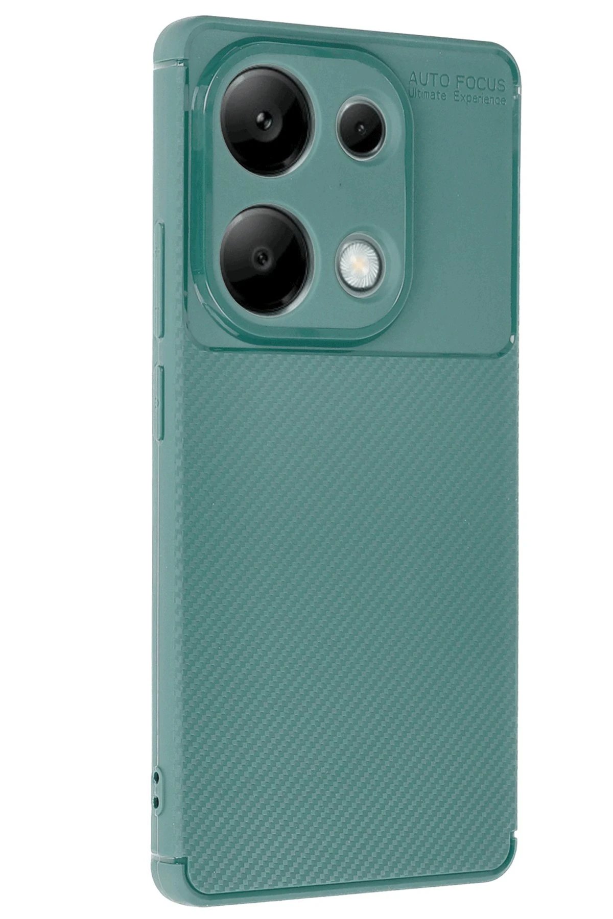 Xiaomi Redmi Note 13 Pro 4G Kılıf Auto Focus Karbon Kapak - Koyu Yeşil-(5796) - Görsel 2