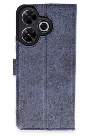 Xiaomi Redmi 13 4G Kılıf Trend S Plus Kapaklı Kılıf - Lacivert-(5796)