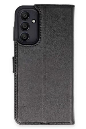 Samsung Galaxy M15 Kılıf Trend S Plus Kapaklı Kılıf - Siyah-(5796)