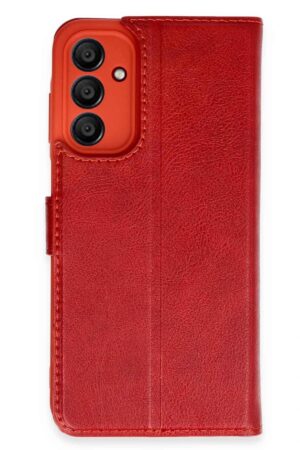 Samsung Galaxy M15 Kılıf Trend S Plus Kapaklı Kılıf - Kırmızı-(5796)