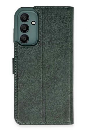 Samsung Galaxy M15 Kılıf Trend S Plus Kapaklı Kılıf - Yeşil-(5796)