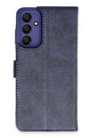 Samsung Galaxy M15 Kılıf Trend S Plus Kapaklı Kılıf - Lacivert-(5796)
