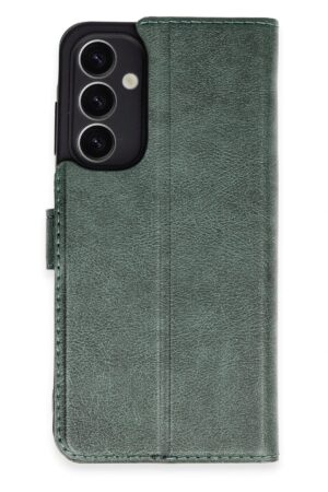 Samsung Galaxy A25 5G Kılıf Trend S Plus Kapaklı Kılıf - Yeşil-(5796)