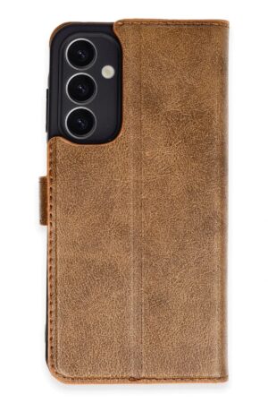 Samsung Galaxy A25 5G Kılıf Trend S Plus Kapaklı Kılıf - Taba-(5796)