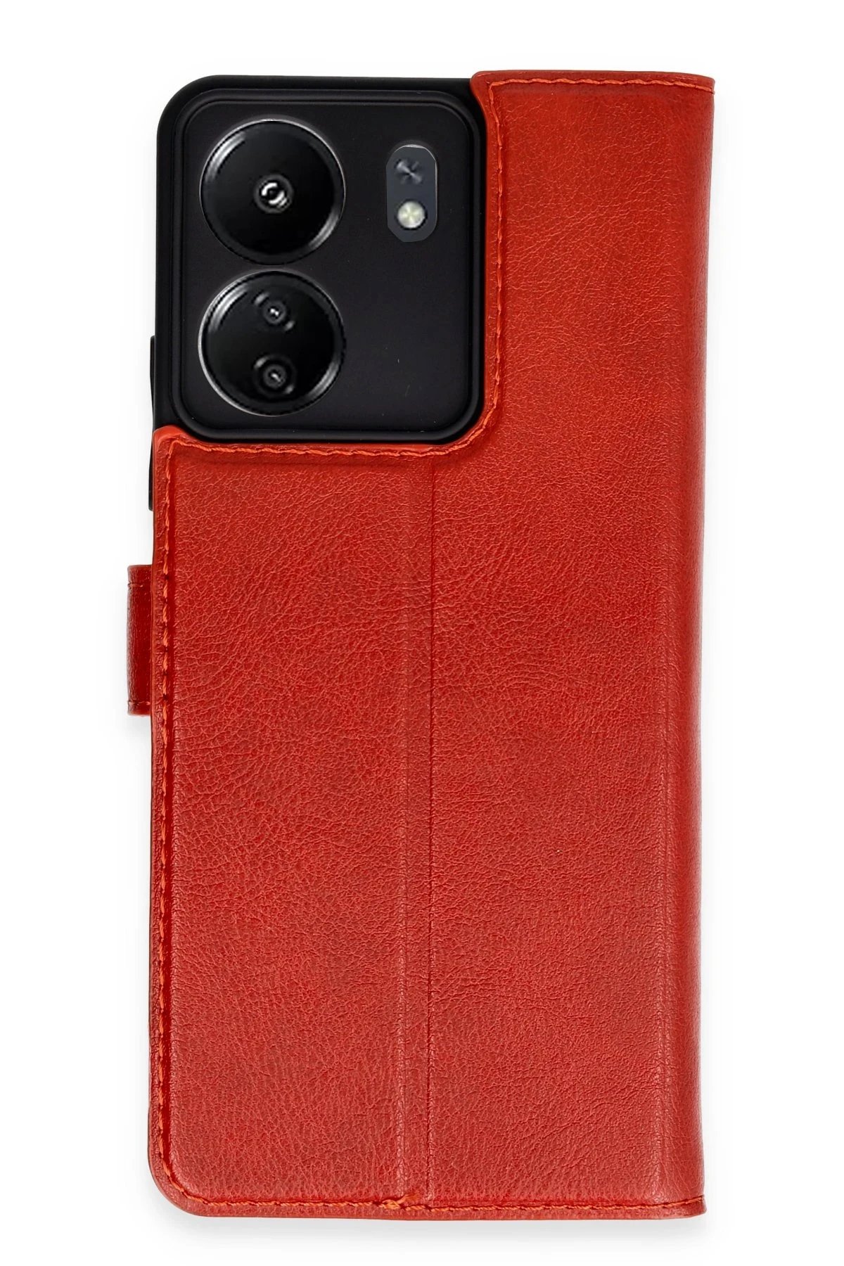 Xiaomi Redmi 13C Kılıf Trend S Plus Kapaklı Kılıf - Kırmızı-(5796)