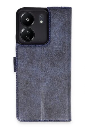 Xiaomi Redmi 13C Kılıf Trend S Plus Kapaklı Kılıf - Lacivert-(5796)