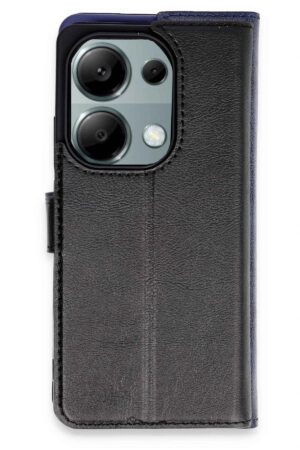 Xiaomi Redmi Note 13 Pro 4G Kılıf Trend S Plus Kapaklı Kılıf - Siyah-(5796)