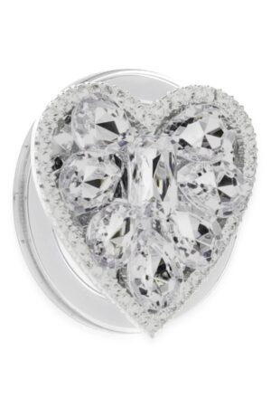 Kickstand Taşlı Magsafe Stand - Beyaz-(5796)