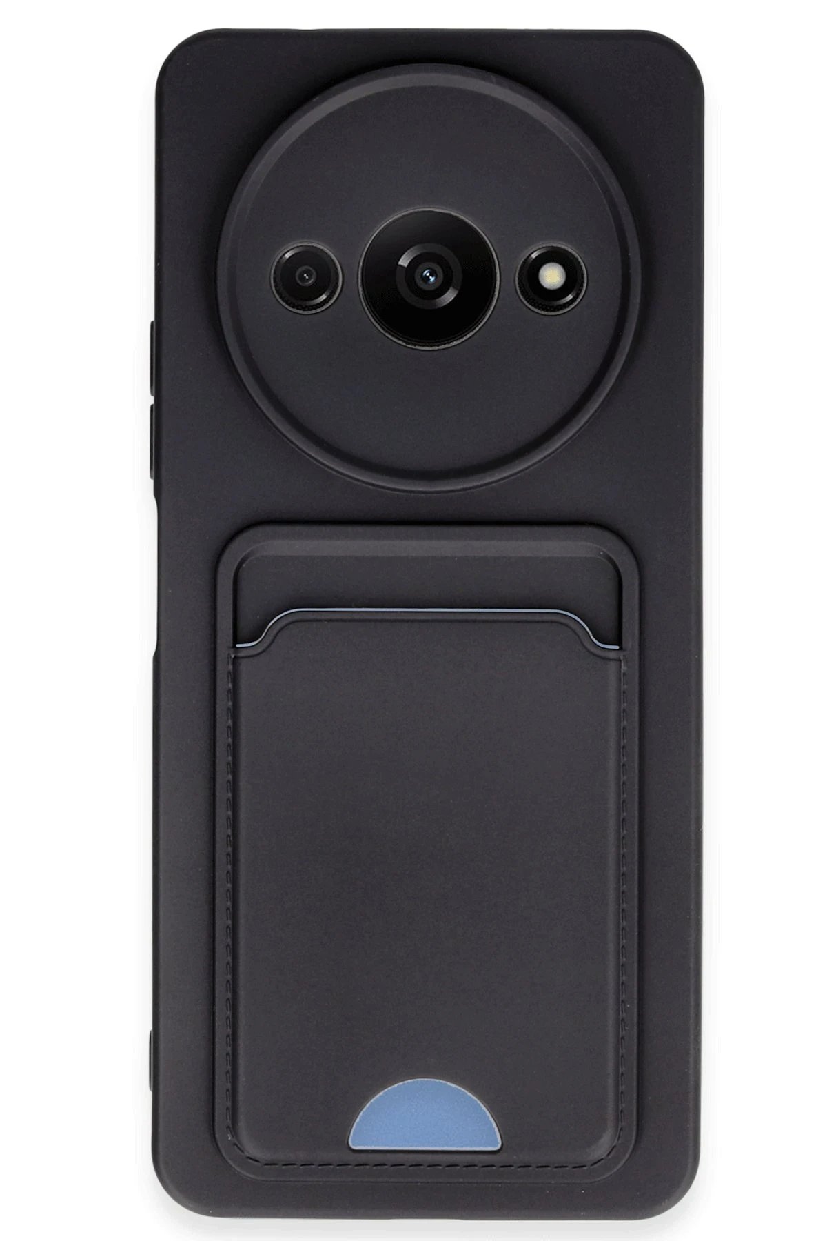 Xiaomi Redmi A3 4G Kılıf Kelvin Kartvizitli Silikon - Siyah-(5796)