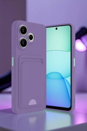 Xiaomi Redmi 13 4G Kılıf Kelvin Kartvizitli Silikon - Siyah-(5796)