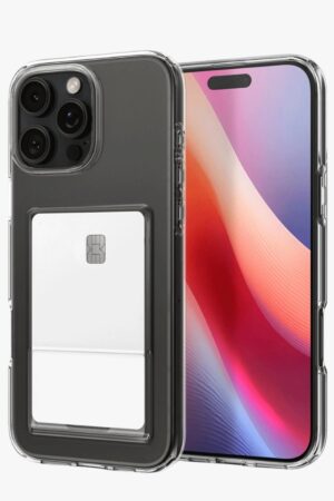 iPhone 16 Pro Max Kılıf Kart Şeffaf Silikon - Şeffaf-(5796)