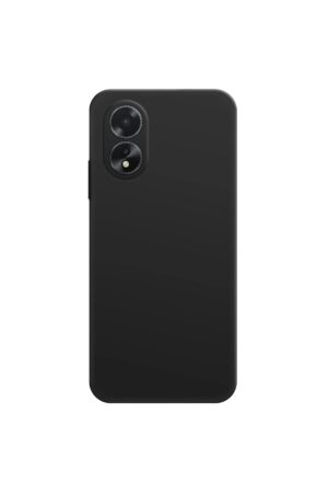 Oppo A38 Kılıf First Silikon - Siyah-(5796)