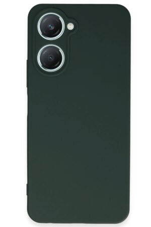 Vivo Y18 Kılıf First Silikon - Koyu Yeşil-(5796)