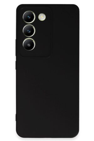 Vivo V30 Lite 4G Kılıf First Silikon - Siyah-(5796)