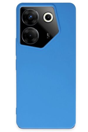 Tecno Camon 20 Pro 5G Kılıf First Silikon - Mavi-(5796)