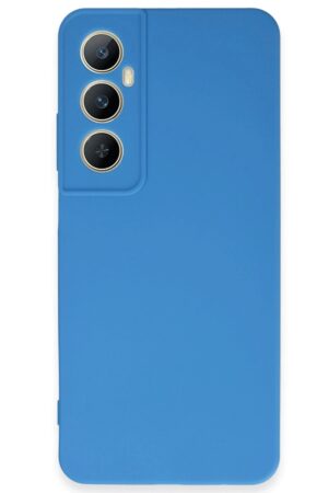 Realme C65 Kılıf First Silikon - Mavi-(5796)