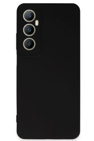 Realme C65 Kılıf First Silikon - Siyah-(5796)
