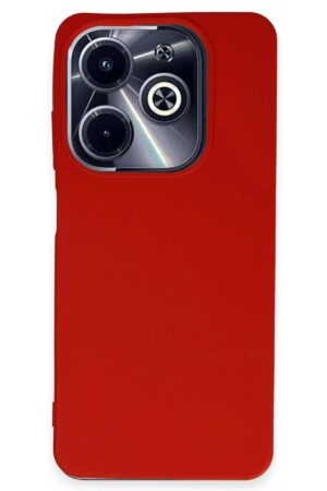 İnfinix Hot 40i Kılıf First Silikon - Kırmızı-(5796)