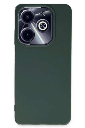 İnfinix Hot 40i Kılıf First Silikon - Koyu Yeşil-(5796)