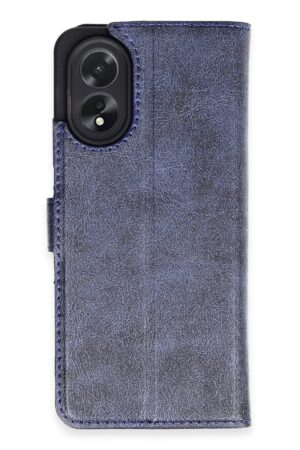 Oppo A38 Kılıf Trend S Plus Kapaklı Kılıf - Lacivert-(5796)
